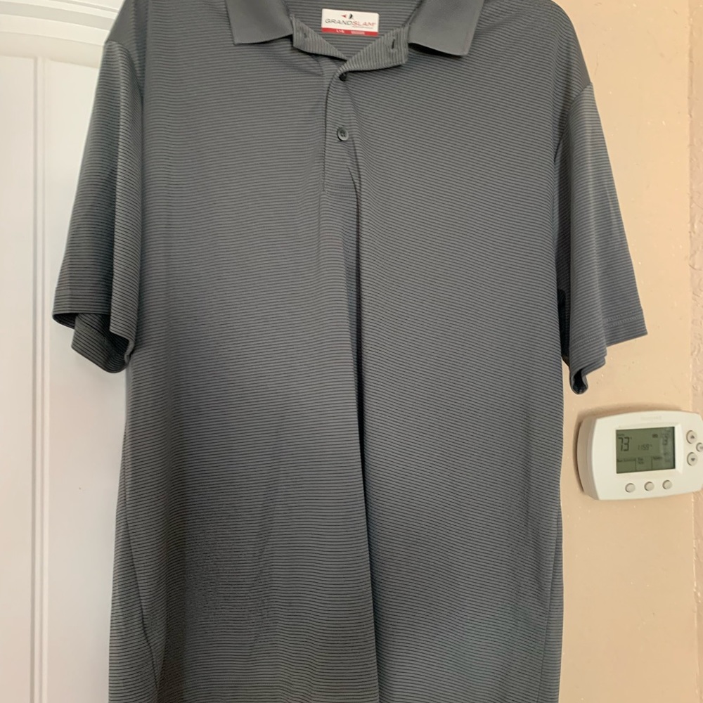 Men’s large grey polo by grand slam